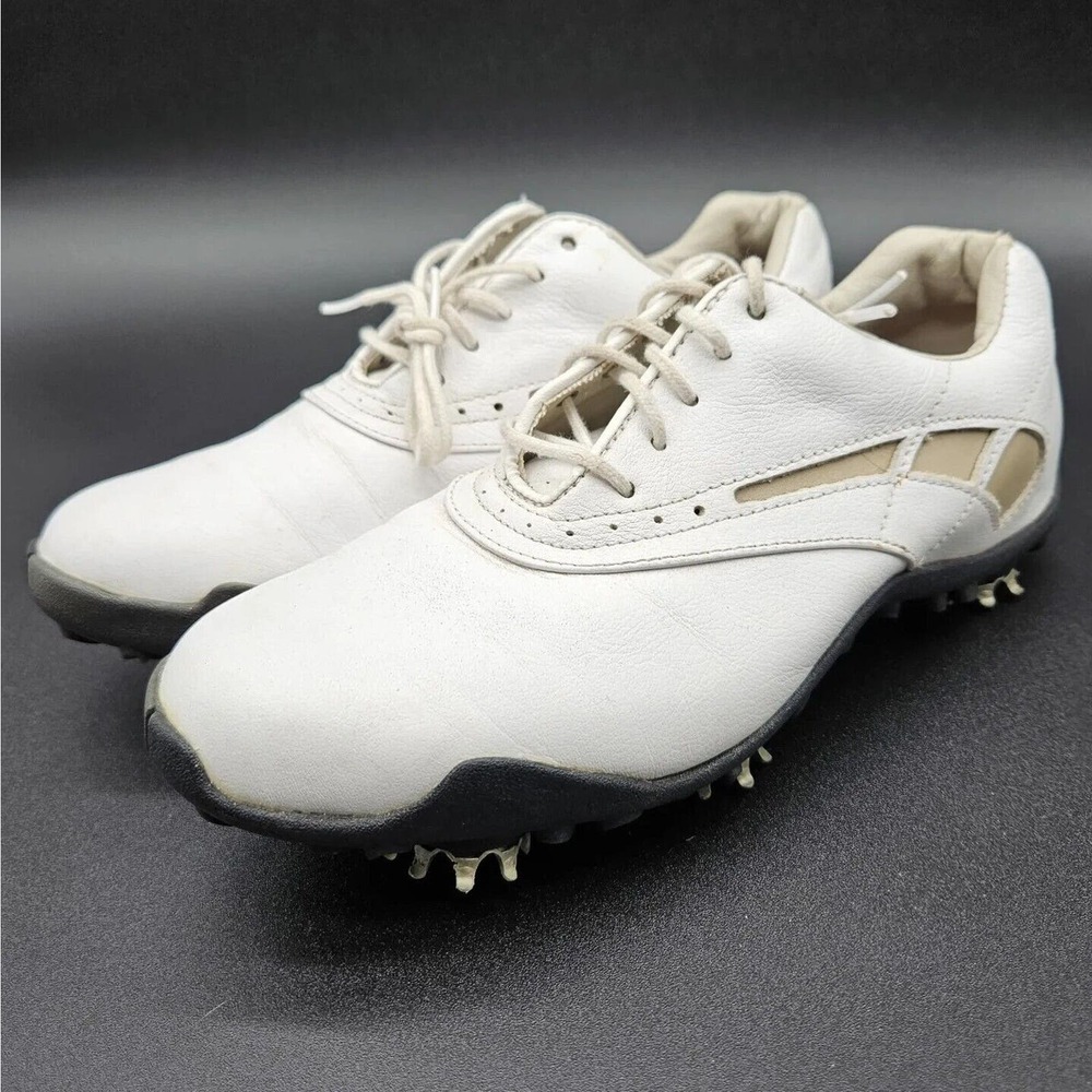 FootJoy (Womens 6.5 M) Lopro Collection Golf Lace Up Cleat Shoes 97228 White